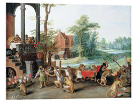 Foam board print A Satire of the Folly of Tulip Mania