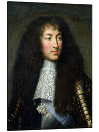 Print på aluminium Portrait of Louis XIV