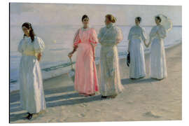 Magnettafel Damen am Strand