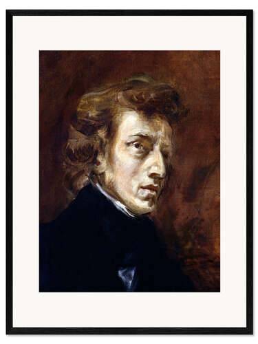 Ingelijste kunstdruk Frédéric Chopin