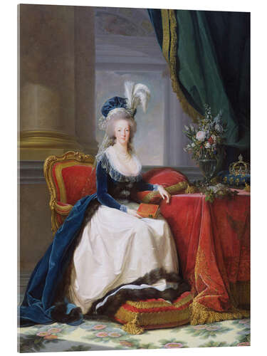 Akrylbilde Portrait of Marie Antoinette, Queen of France