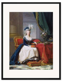 Gerahmter Kunstdruck Porträt von Marie Antoinette, Königin von Frankreich