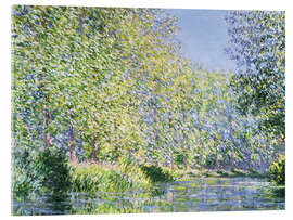 Tableau en verre acrylique  Courbe de l&#039;Epte - Claude Monet