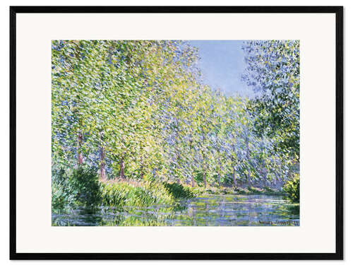 Ingelijste kunstdruk Bend in the River Epte