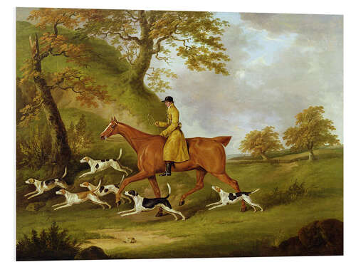 Foam board print Huntsman and Hounds