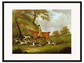 Gerahmter Kunstdruck Jäger und Jagdhunde