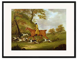 Kunsttryk i ramme Huntsman and Hounds