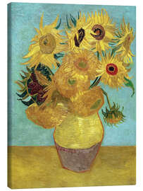 Lærredsbillede  Solsikker - Vincent van Gogh