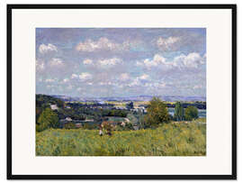 Gerahmter Kunstdruck Tal der Seine in Saint-Cloud
