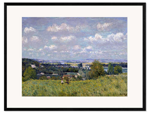 Plakat artystyczny premium w ramie The Valley of the Seine at Saint-Cloud