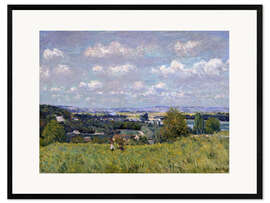 Framed art print The Valley of the Seine at Saint-Cloud