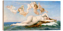 Hout print  De geboorte van Venus - Alexandre Cabanel