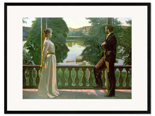 Impressão artística com moldura Nordic Summer Evening