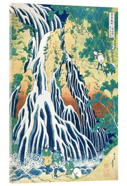 Tableau en verre acrylique  Chute de Kirifuri sur le mont Kurokami - Katsushika Hokusai