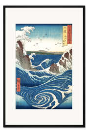 Gerahmter Kunstdruck Ansicht der Naruto-Strudel bei Awa