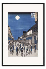 Gerahmter Kunstdruck Nächtlicher Blick auf die Saruwaka Street