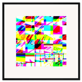 Gerahmter Kunstdruck Madonna in der Felsengrotte (Detail)