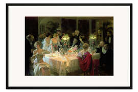 Gerahmter Kunstdruck Das Ende des Abendessens
