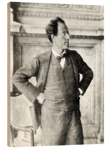 Holzbild Gustav Mahler