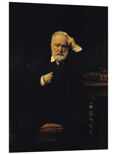 Foam board print Portrait of Victor Hugo