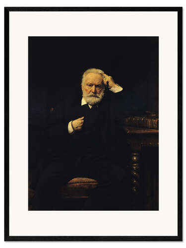 Impresión de arte enmarcada Retrato de Victor Hugo