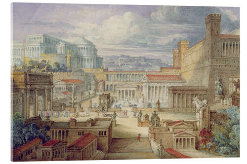 Acrylglas print A Scene in Ancient Rome