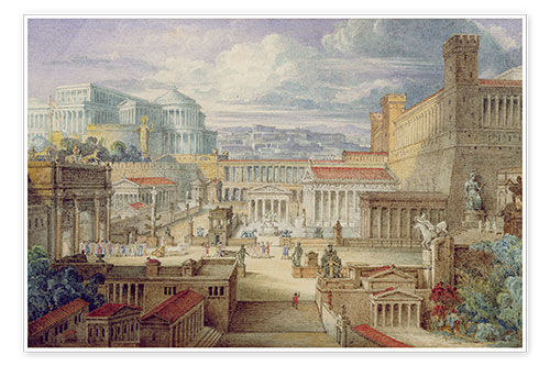 Poster Une scène dans la Rome antique