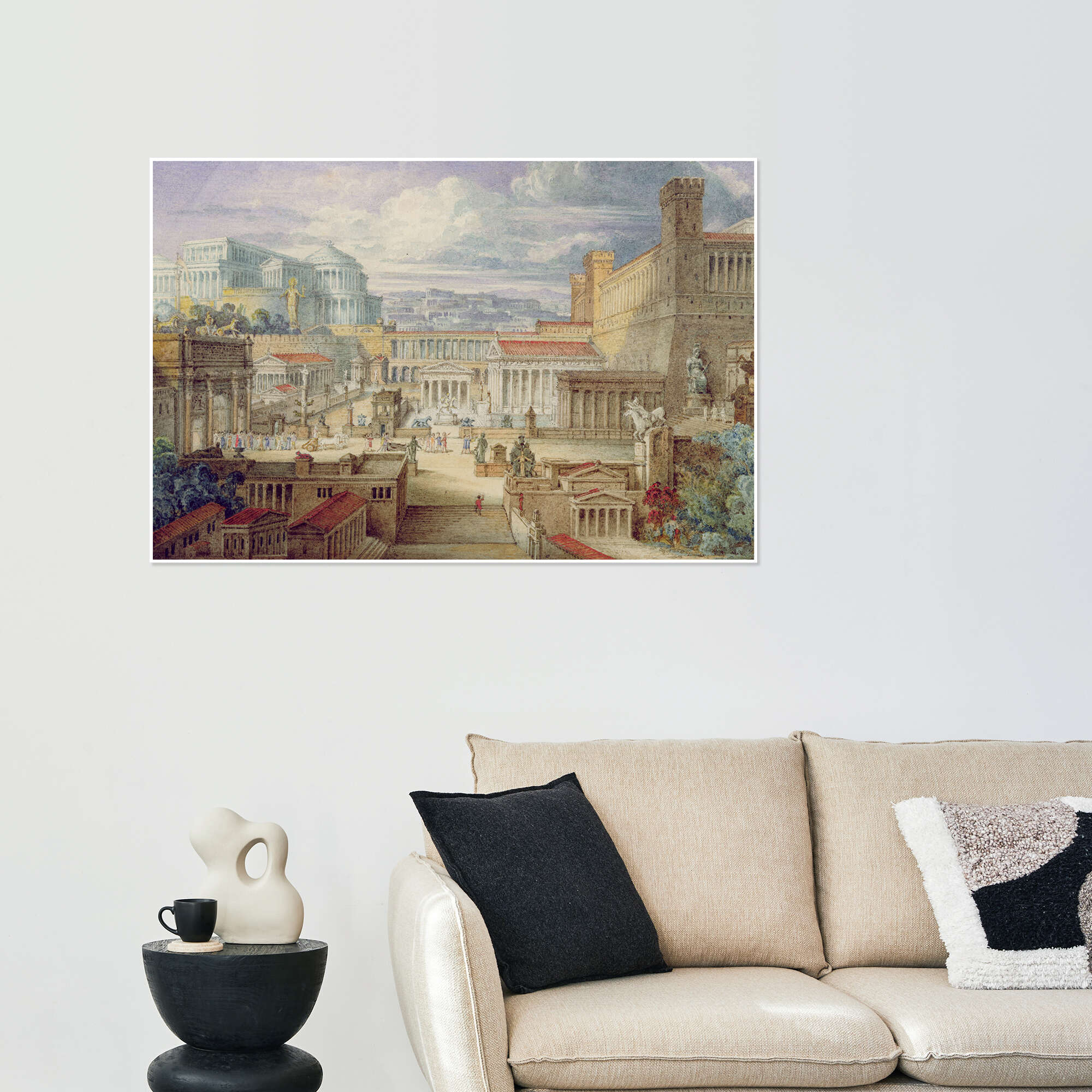 A Scene in Ancient Rome print by Joseph Michael Gandy | Posterlounge