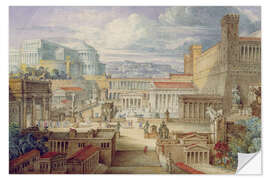 Selvklebende plakat A Scene in Ancient Rome