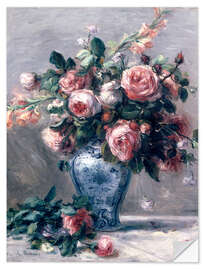 Naklejka na ścianę Vase of Roses