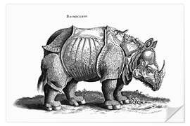 Selvklebende plakat Rhinoceros