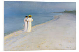 Magnettafel Sommerabend am Skagener Südstrand - Peder Severin Krøyer