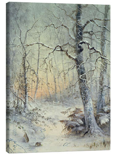 Canvas print Winter Breakfast