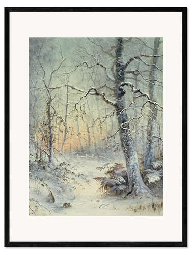Framed art print Winter Breakfast