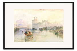 Gerahmter Kunstdruck Schloss Carnarvon