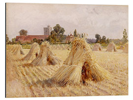 Tableau en aluminium Corn Stooks by Bray Church