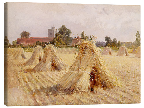 Tableau sur toile Corn Stooks by Bray Church