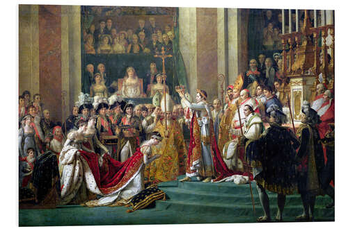 Foam board print The Coronation of Napoleon