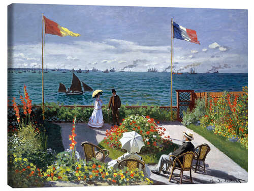 Canvastavla Terrassen i Sainte-Adresse