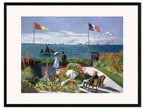Framed art print Garden at Sainte-Adresse