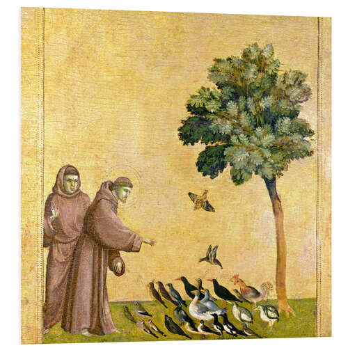 Bilde på skumplate St. Francis of Assisi Preaching to the Birds