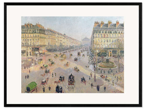 Impressão artística com moldura The Avenue de L'Opera