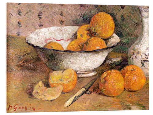 Acrylglas print Still life with Oranges