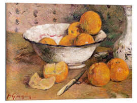 Aluminium print Still life with Oranges