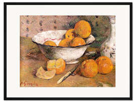 Gerahmter Kunstdruck Stillleben mit Orangen