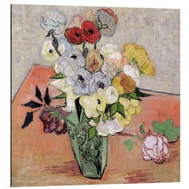 Magnettafel Rosen und Anemonen