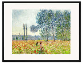 Gerahmter Kunstdruck Unter den Pappeln