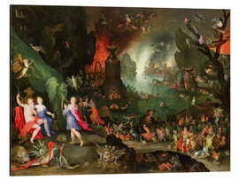 Quadro em alumínio Orpheus with a Harp Playing to Pluto and Persephone in the Underworld