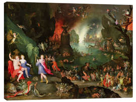 Canvas print Orpheus with a Harp Playing to Pluto and Persephone in the Underworld