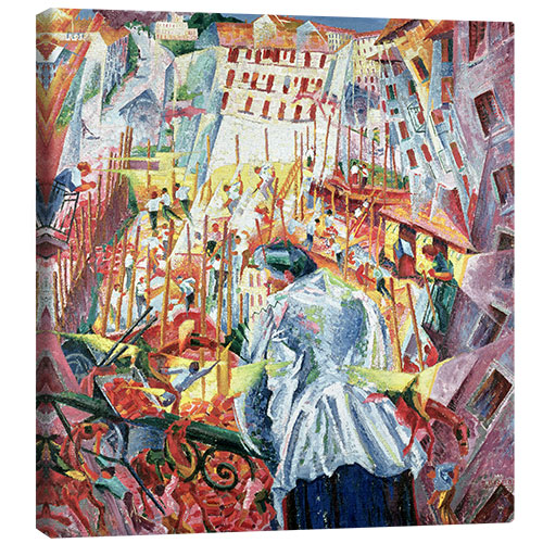 Canvas-taulu The Street Enters the House